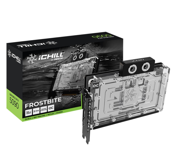 INNO3D GeForce RTX 5090 iCHILL Frostbite 32GB GDDR7 DLSS4 - 1319124 - zdjęcie